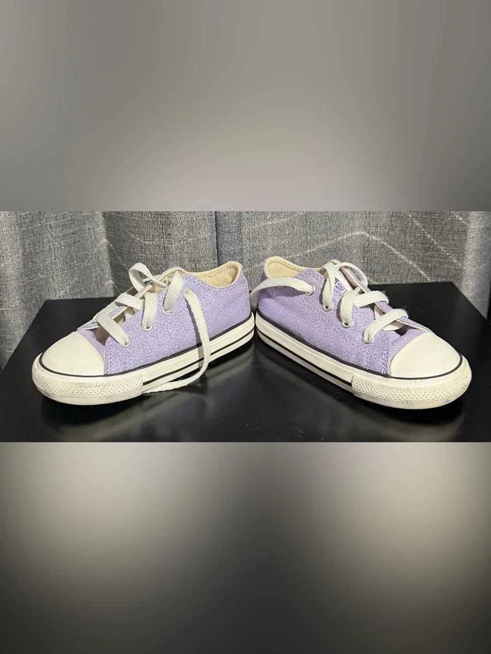 Converse Kids Low Top Sneakers in Lavender with White Accents